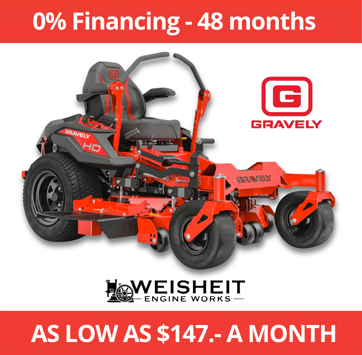 GRAVELY ZT-HD Zero Turn Mower (44”/ 48
