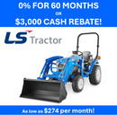 LS Tractor MT225S Compact Tractor WITH CAB & LOADER - 24.7 HP (19002363)
