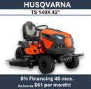 HUSQVARNA TS 140X 42" Deck 22HP Briggs & Stratton 970846701