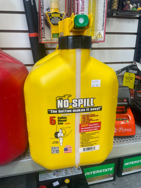 No-Spill Diesel Can