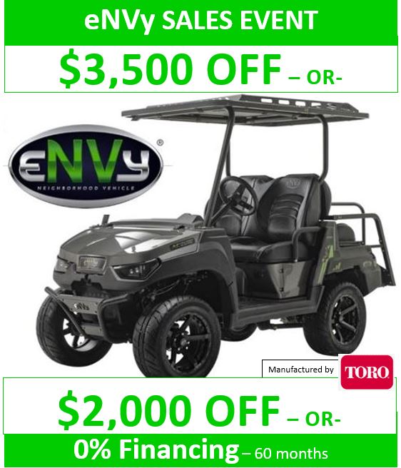 ENVY Neighborhood Vehicle / 4-Passenger Golf Cart - UTV Crossover | 48-Volt brushless electric power