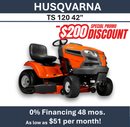 HUSQVARNA TS 120 42" Deck 19HP Briggs & Stratton 970846301