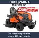 HUSQVARNA TS 275XD 42" Deck 21.5HP Kawasaki 970 84 70-01