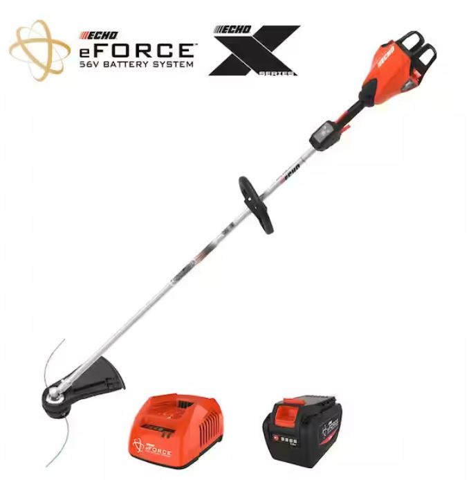 ECHO eFORCE 56-Volt String Trimmer with 5.0Ah Battery & Charger | DSRM-2600C1