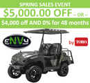 ENVY Neighborhood Vehicle / 4-Passenger Golf Cart - UTV Crossover | 48-Volt brushless electric power