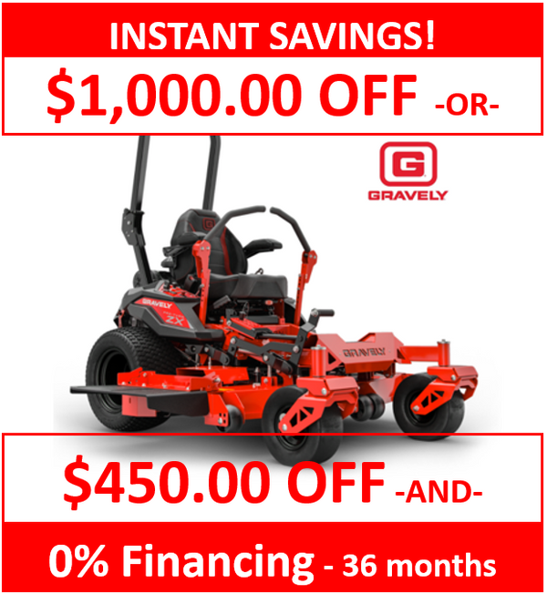 GRAVELY Pro-Turn ZX Series (48" / 52" / 60" Deck Options) | 22.0-23.5HP Kawasaki