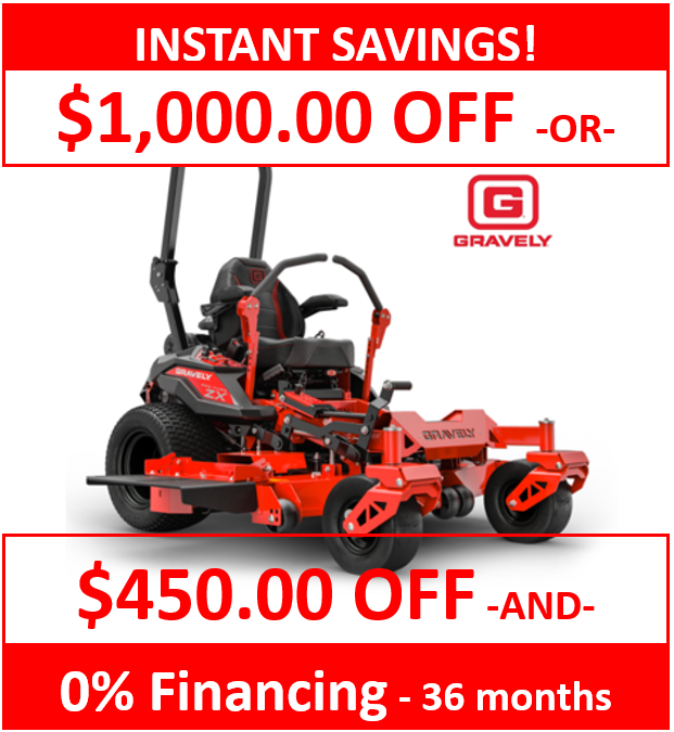 GRAVELY Pro-Turn ZX Series (48" / 52" / 60" Deck Options) | 22.0-23.5HP Kawasaki