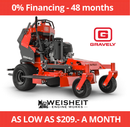 GRAVELY PRO-STANCE Stand on Mower - (36" / 48" / 52" / 60" Deck Options) - 18.5 - 23.5 HP Kawasaki