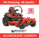 GRAVELY ZT-HD Zero Turn Mower (44”/ 48" / 52" / 60" Deck Options) | 23-24HP Kawasaki