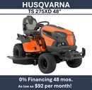 HUSQVARNA TS 275XD 48" Deck 23HP Kawasaki 970 84 71-01