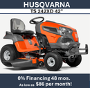 HUSQVARNA TS 242XD 42" Deck 21.5HP Kawasaki 960430338