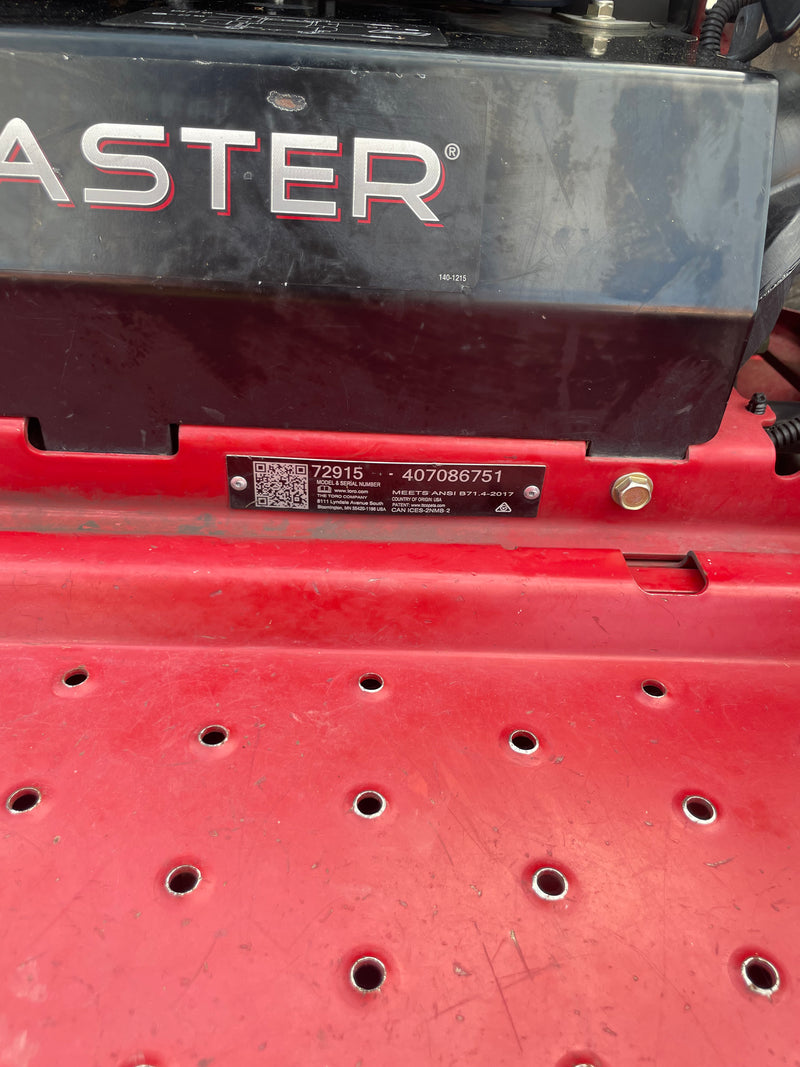 Pre-Owned Toro Z Master 5000 Series 60" w/ Ultra Vac bagging unit - 25 HP 747cc (72915)