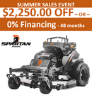 SPARTAN KG-Pro Stand-on Series Mower 61" Deck 24 HP