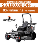 SPARTAN KGZ-XD Blackout Series Zero Turn Mower (61"Deck) 40 HP Big Block