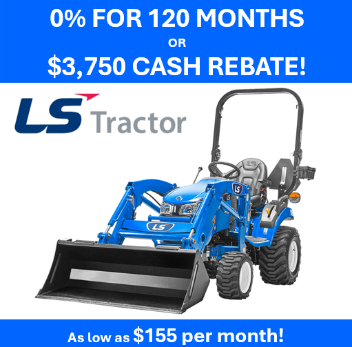 LS Tractor MT122 Sub-Compact Tractor WITH LOADER - 21.5 HP (22100772) SN: 2314003175