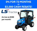 LS Tractor MT125 Sub-Compact Tractor WITH CAB AND LOADER - 24.7 HP (22100770)