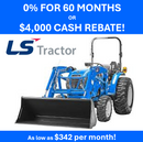 LS Tractor MT232HE Compact Tractor WITH LOADER & BACKHOE- 31.7 HP (19003041)