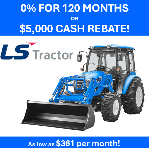 LS Tractor MT242HC (Cab) Compact Tractor WITH LOADER - 42.5 HP (19003054) SN: KJL24412KSL001770