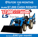 LS Tractor MT232H Compact Tractor WITH LOADER & BACKHOE- 31.7 HP (19003044)