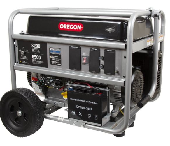 OREGON Portable Generator -6500 Watt | Electric Start with CO Guard | 030794