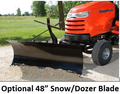 Simplicity Best Riding Lawn Mower With Snow Blower Attachment With