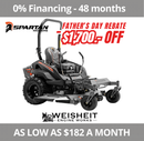 SPARTAN RZ-XD Series Zero Turn Mower (54"/60" Deck Options) | 24 HP