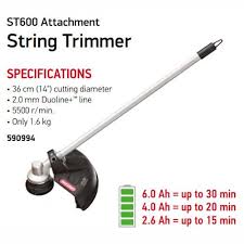 OREGON Cordless Multi-Attachment System - String Trimmer Attachment - ST600  9.6100.6